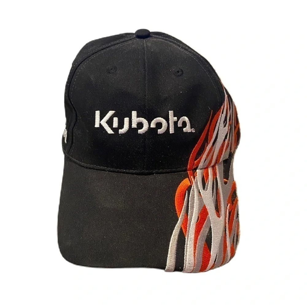 Vintage Kubota Tractor Hat Adjustable Wire Fire Stripe Men’s K Products